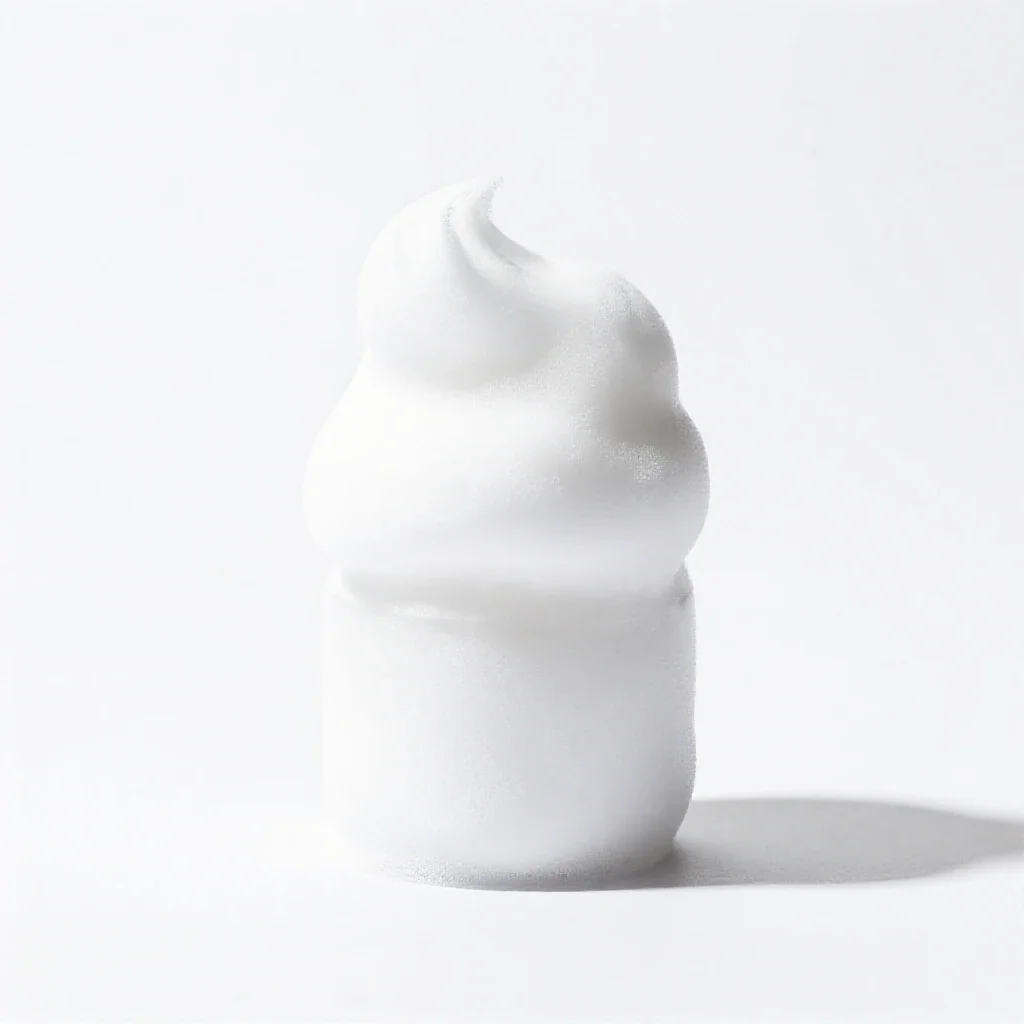 Shaving foam isolated on a white background