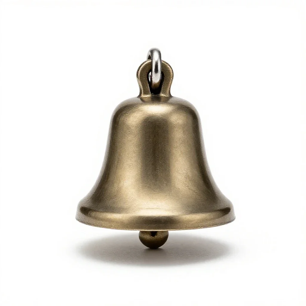 Sheep bell isolated on a white background