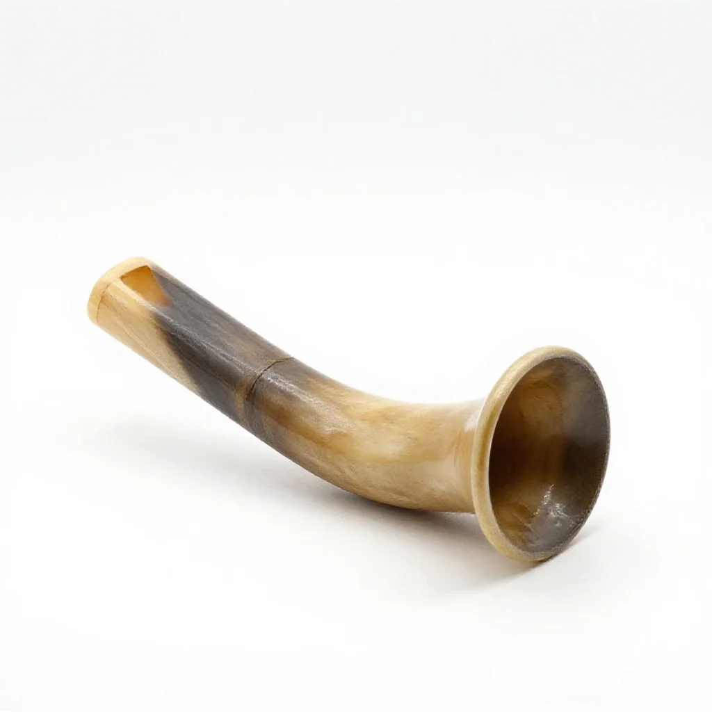 Shofar isolated on a white background