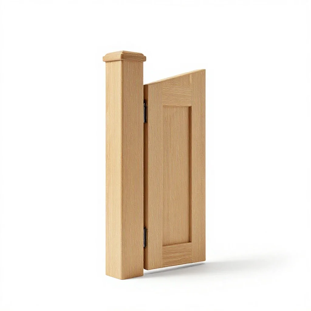 Shutting post isolated on a white background