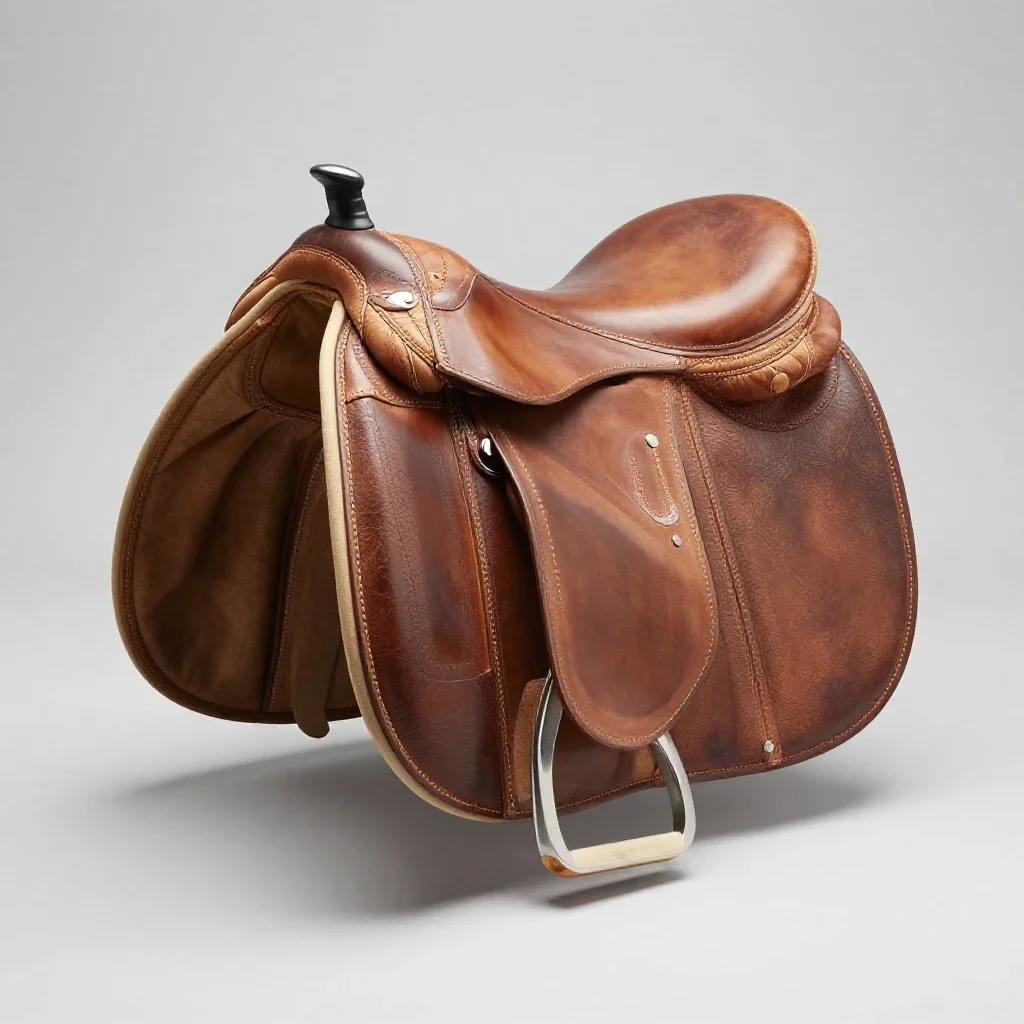 Sidesaddle isolated on a white background