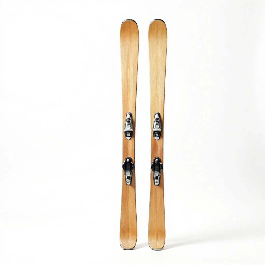 Ski isolated on a white background