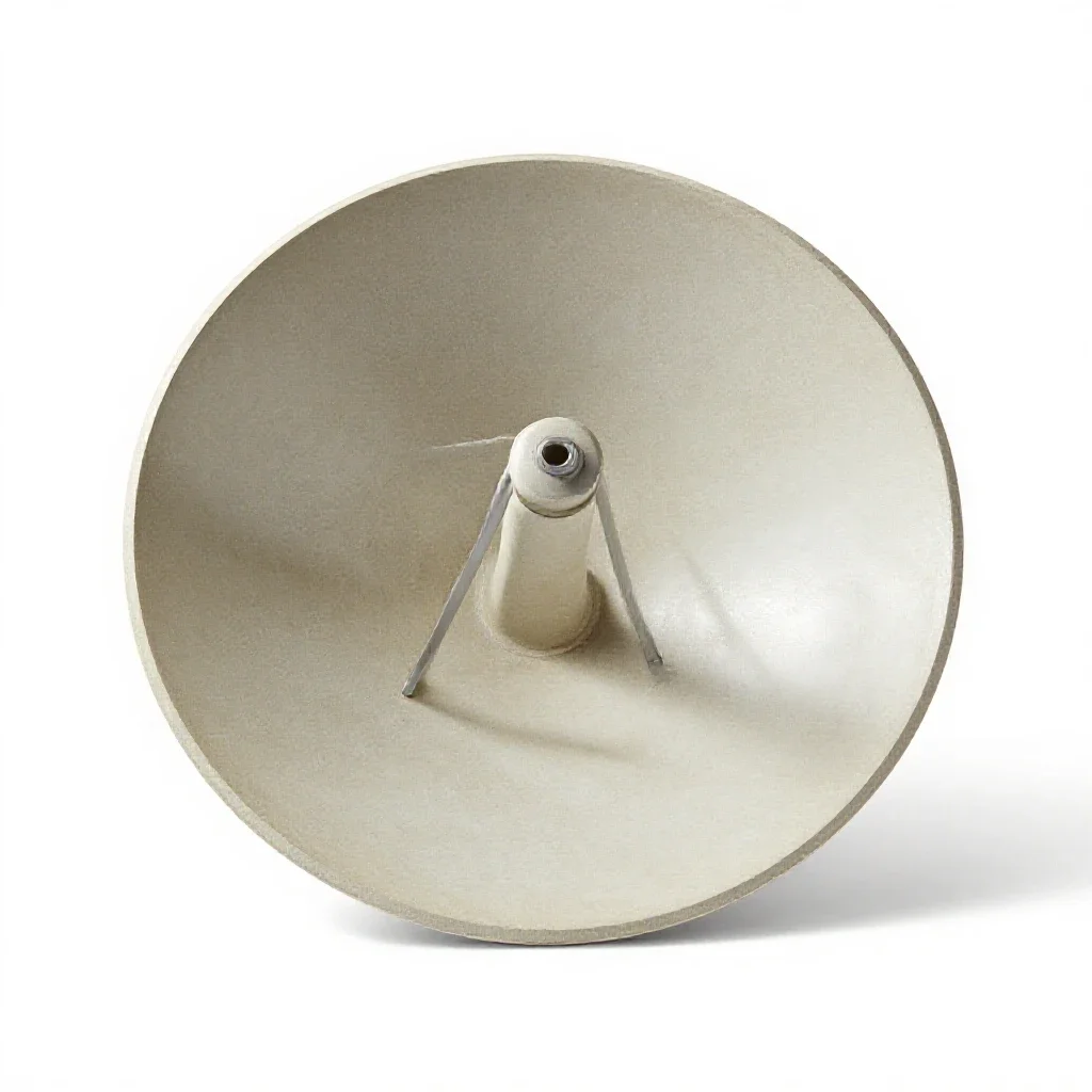 Solar dish isolated on a white background