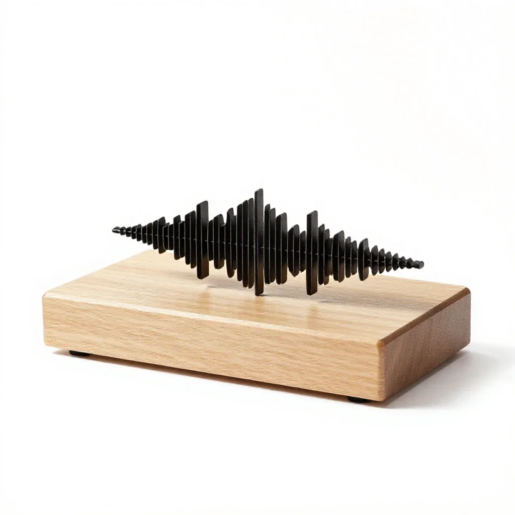 Sound spectrograph isolated on a white background