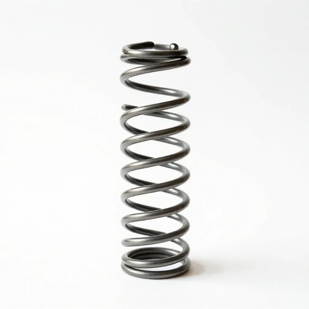 Spiral spring isolated on a white background