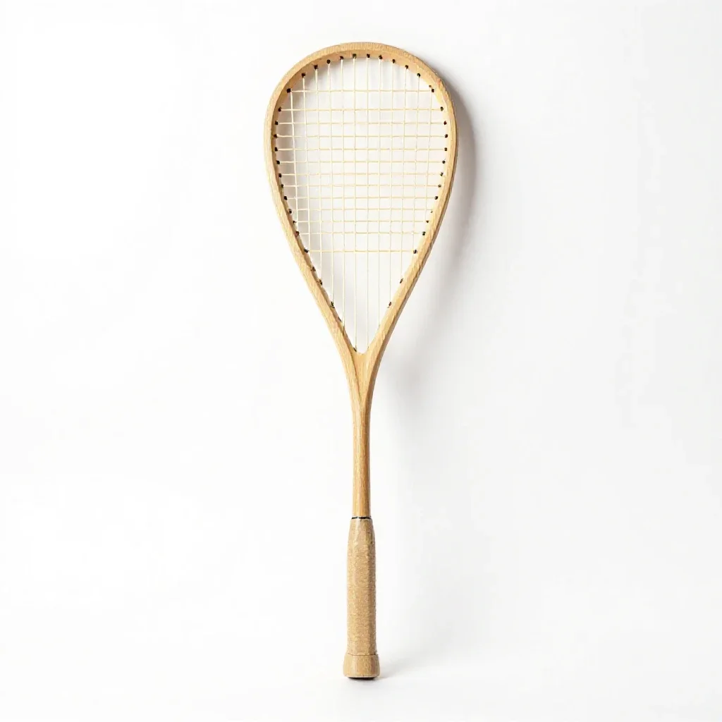Squash racket isolated on a white background