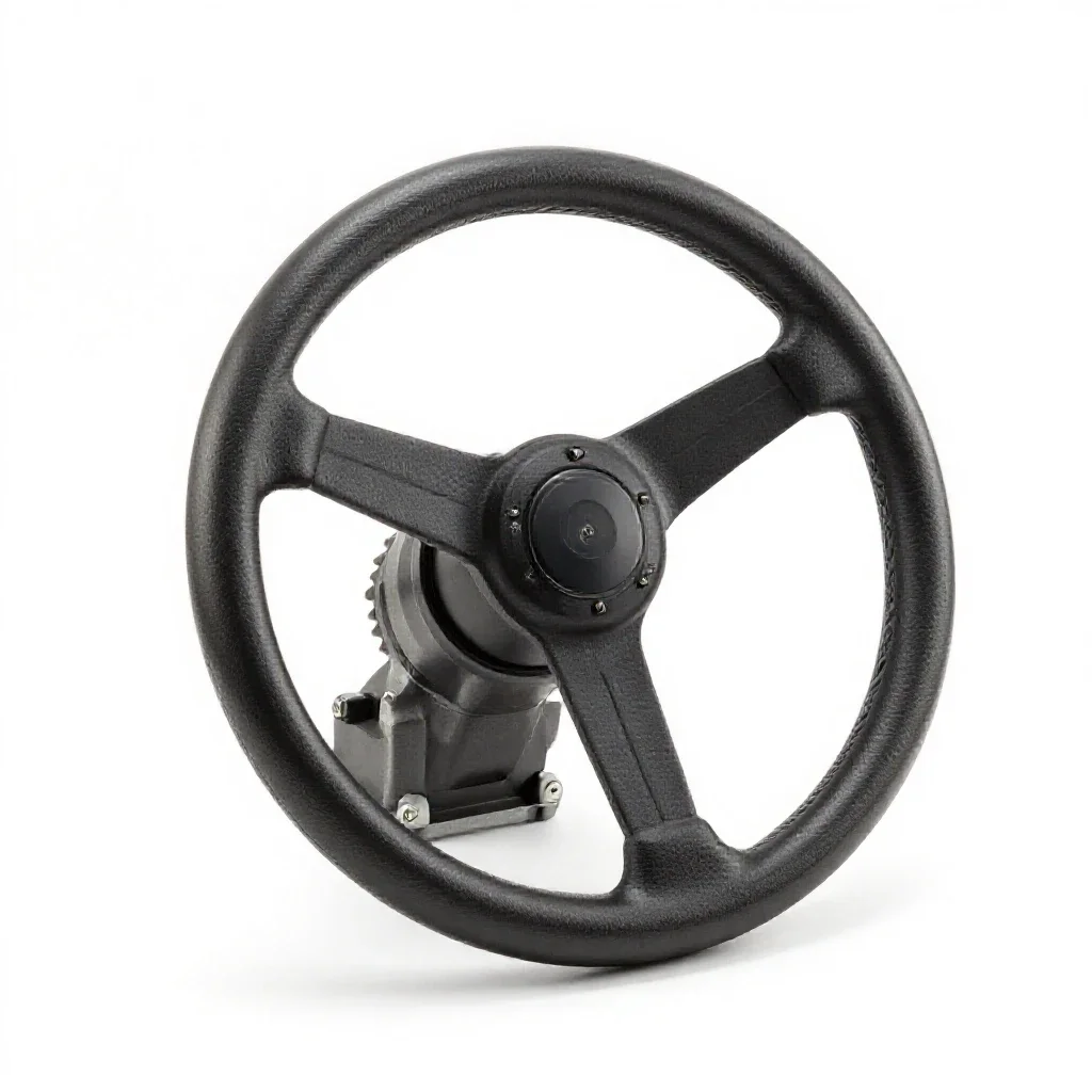 Steering gear isolated on a white background