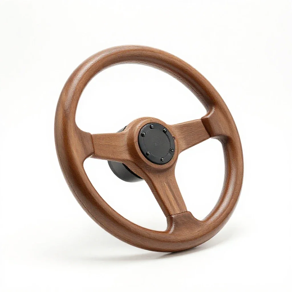 Steering system isolated on a white background