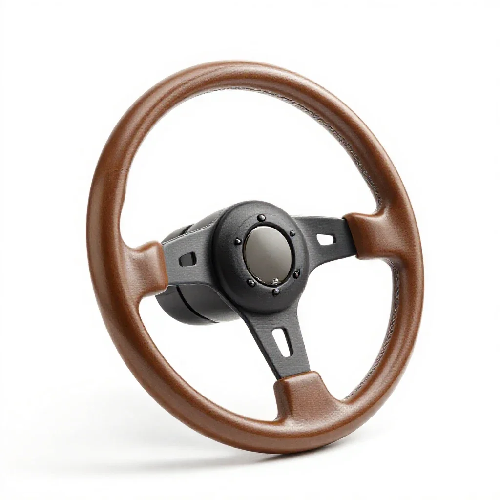 Steering wheel isolated on a white background