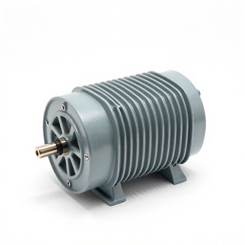 Step-down transformer isolated on a white background