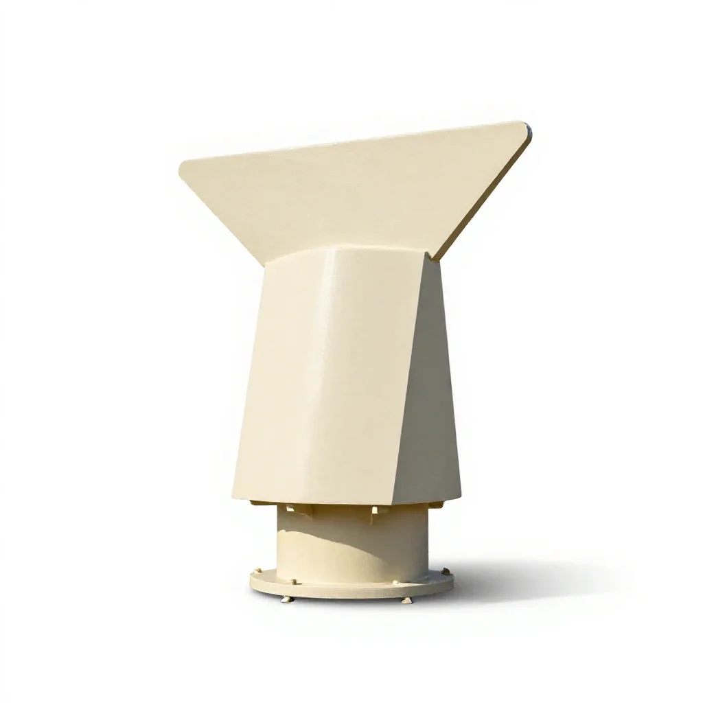 Surface search radar isolated on a white background