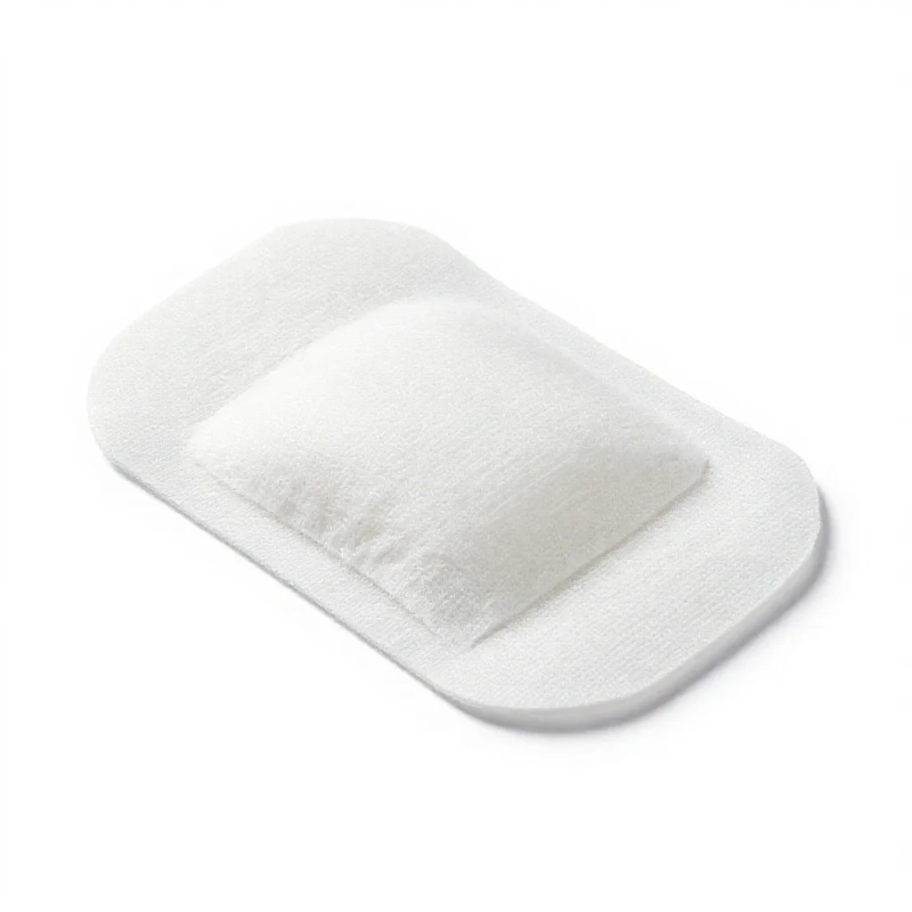 Surgical dressing isolated on a white background