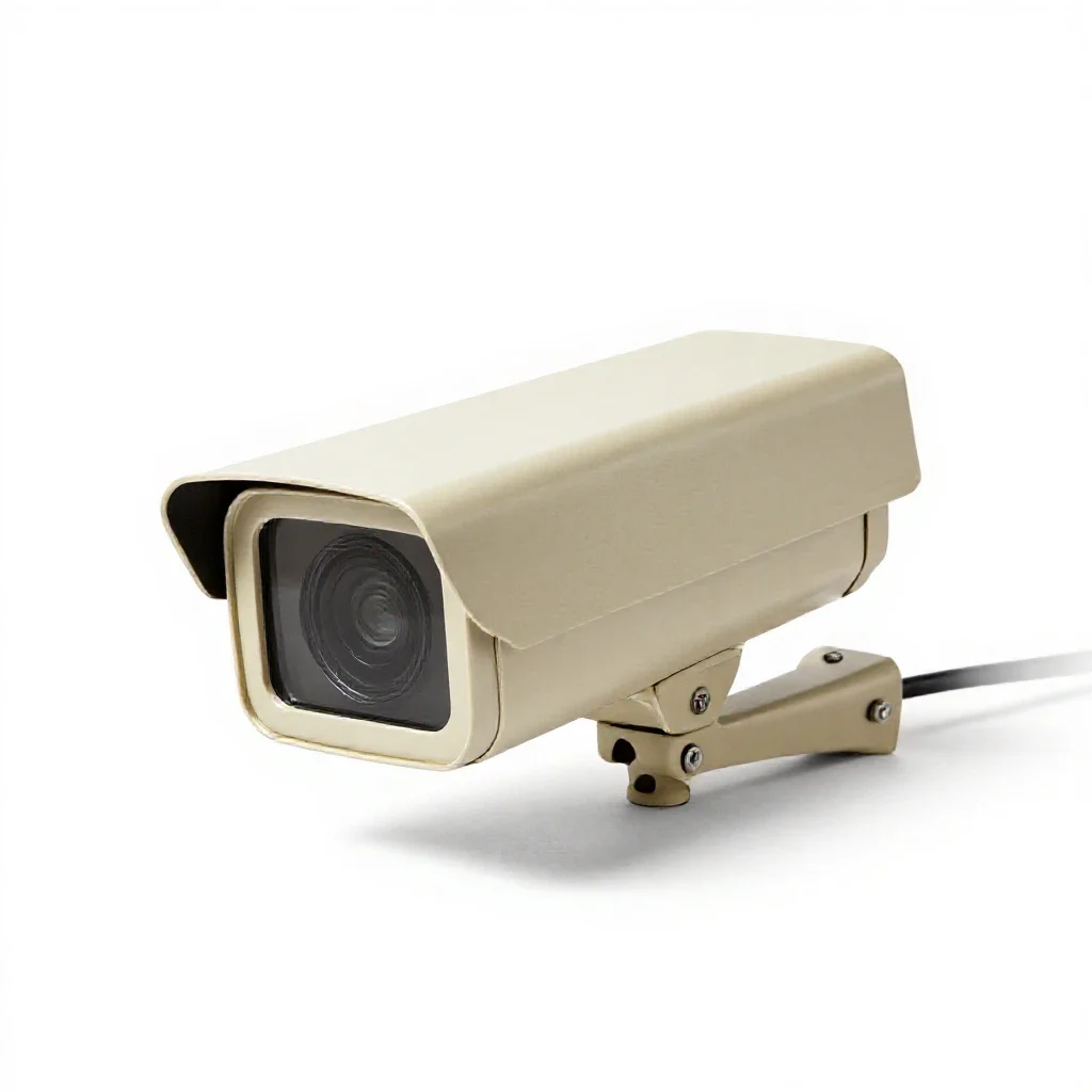 Surveillance system isolated on a white background