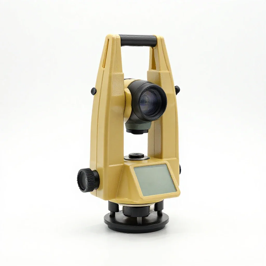 Surveying instrument isolated on a white background