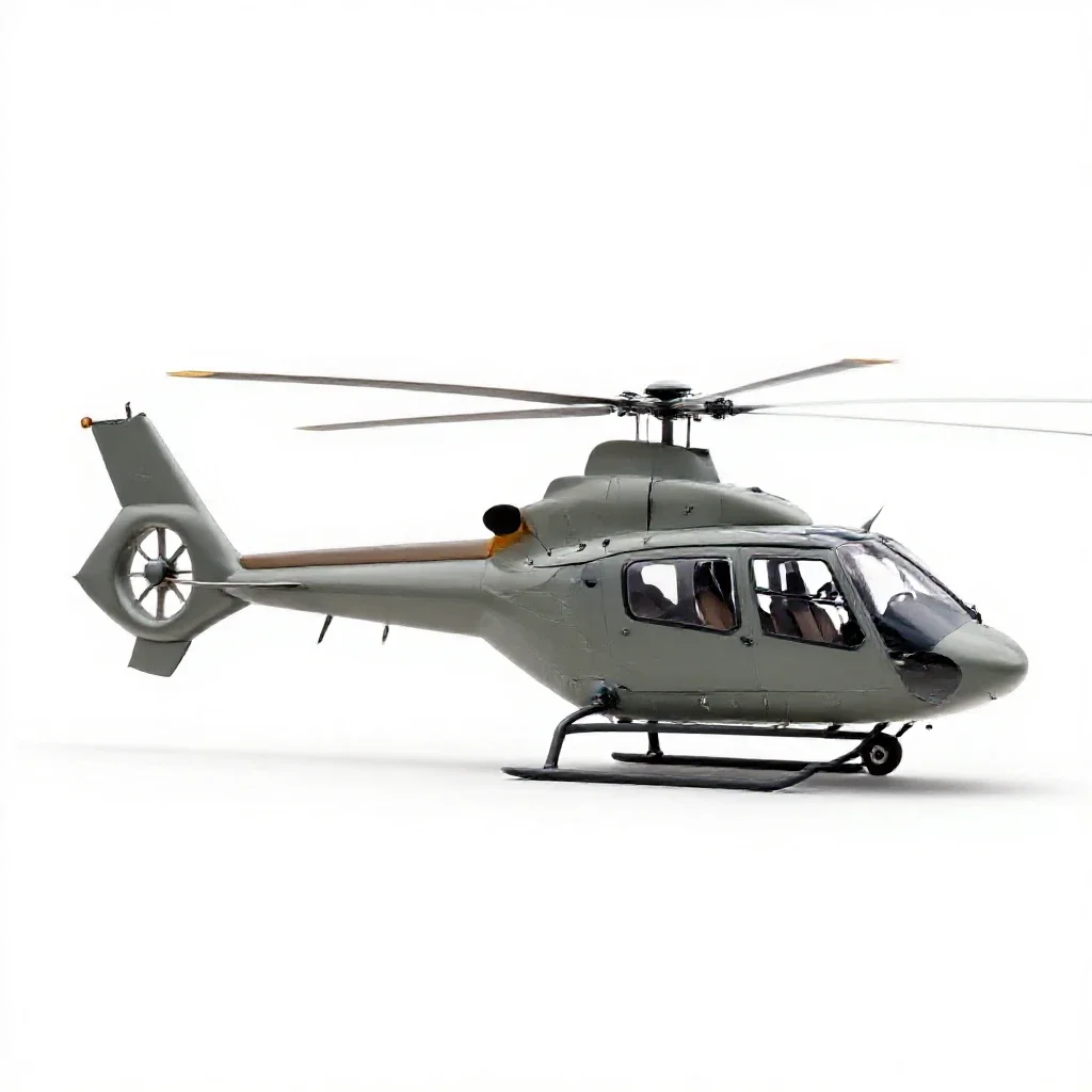 Tail rotor isolated on a white background