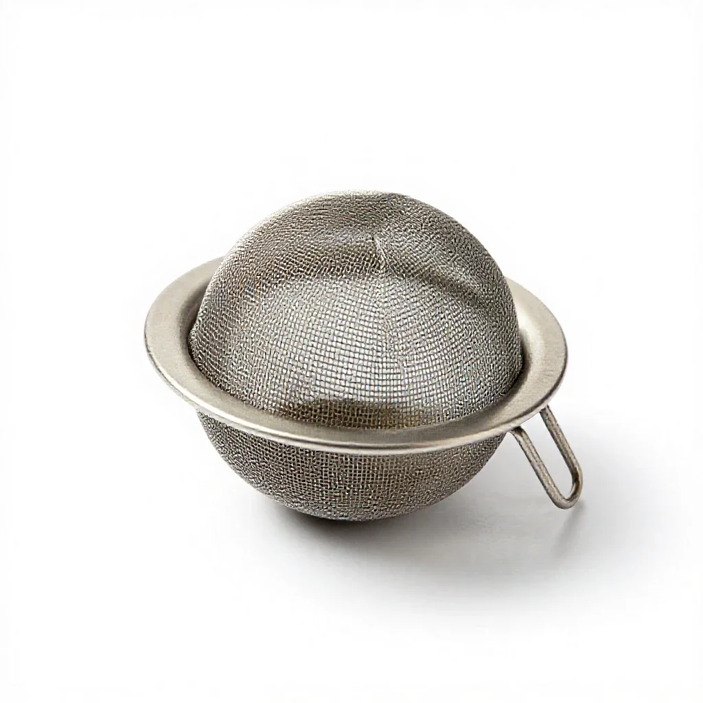 Tea-strainer isolated on a white background