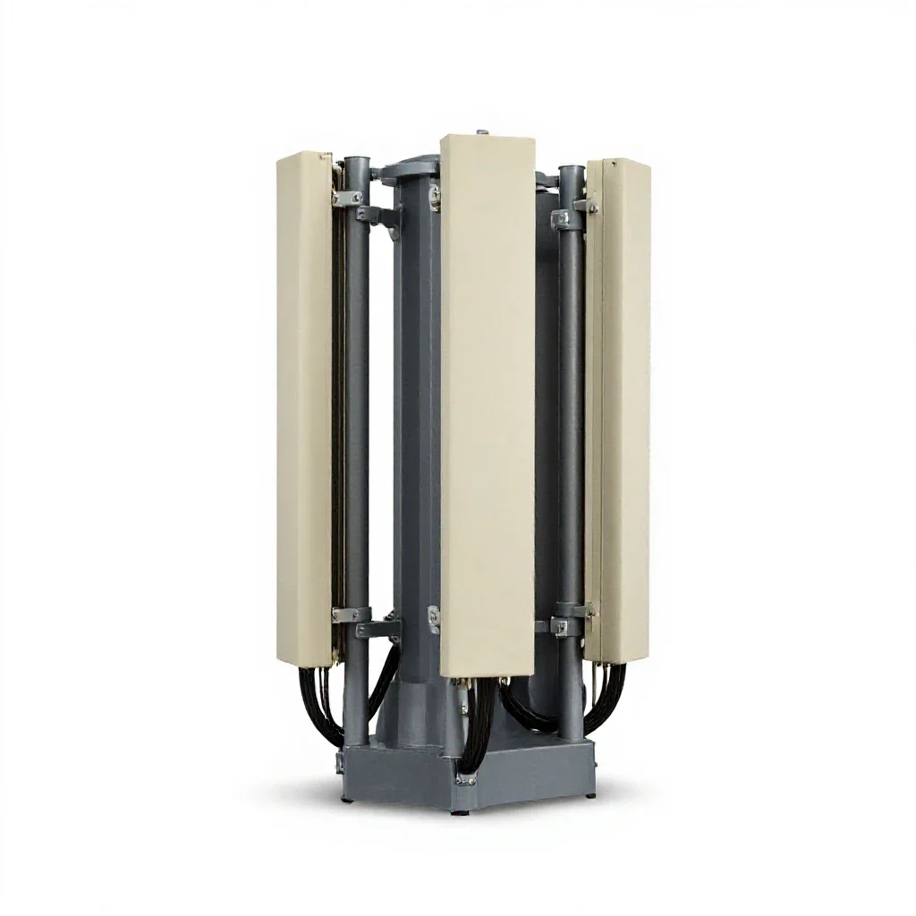 Telecommunication system isolated on a white background
