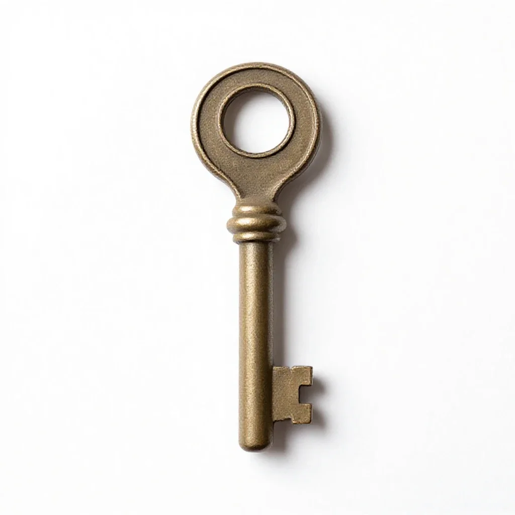 Telegraph key isolated on a white background