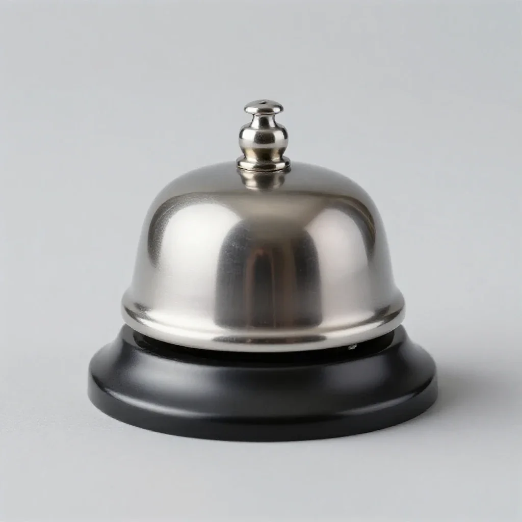 Telephone bell isolated on a white background