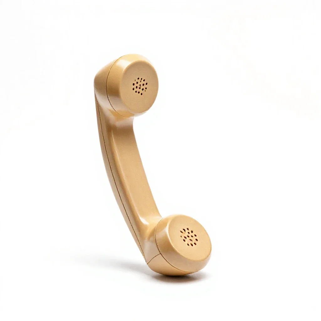 Telephone receiver isolated on a white background