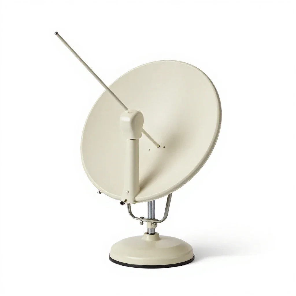 Television antenna isolated on a white background