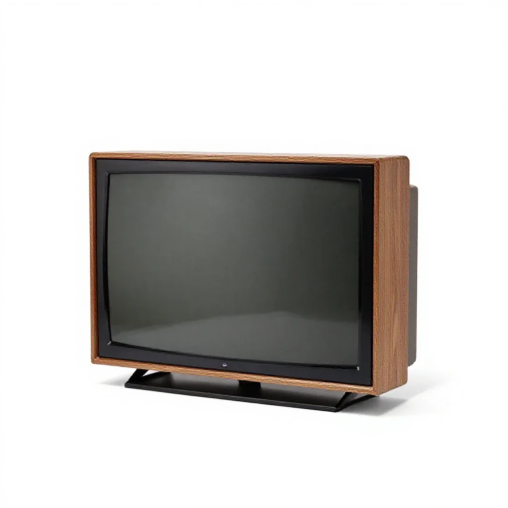 Television isolated on a white background