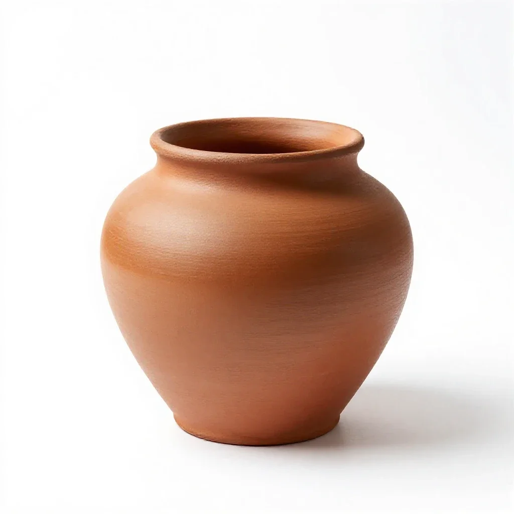 Terra cotta isolated on a white background