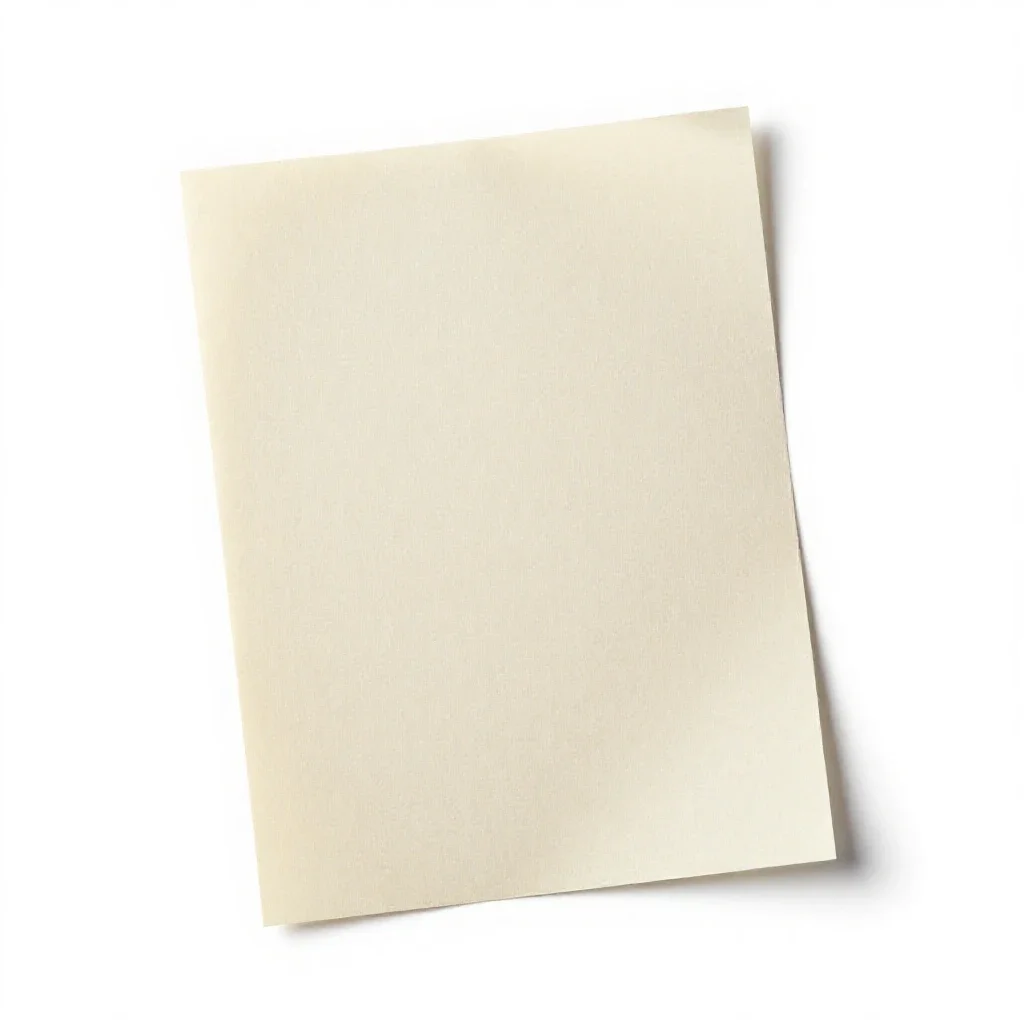 Test paper isolated on a white background