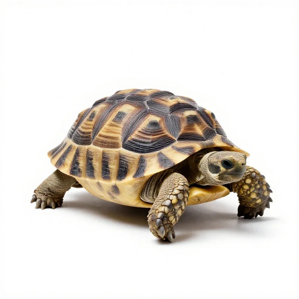 Testudo isolated on a white background