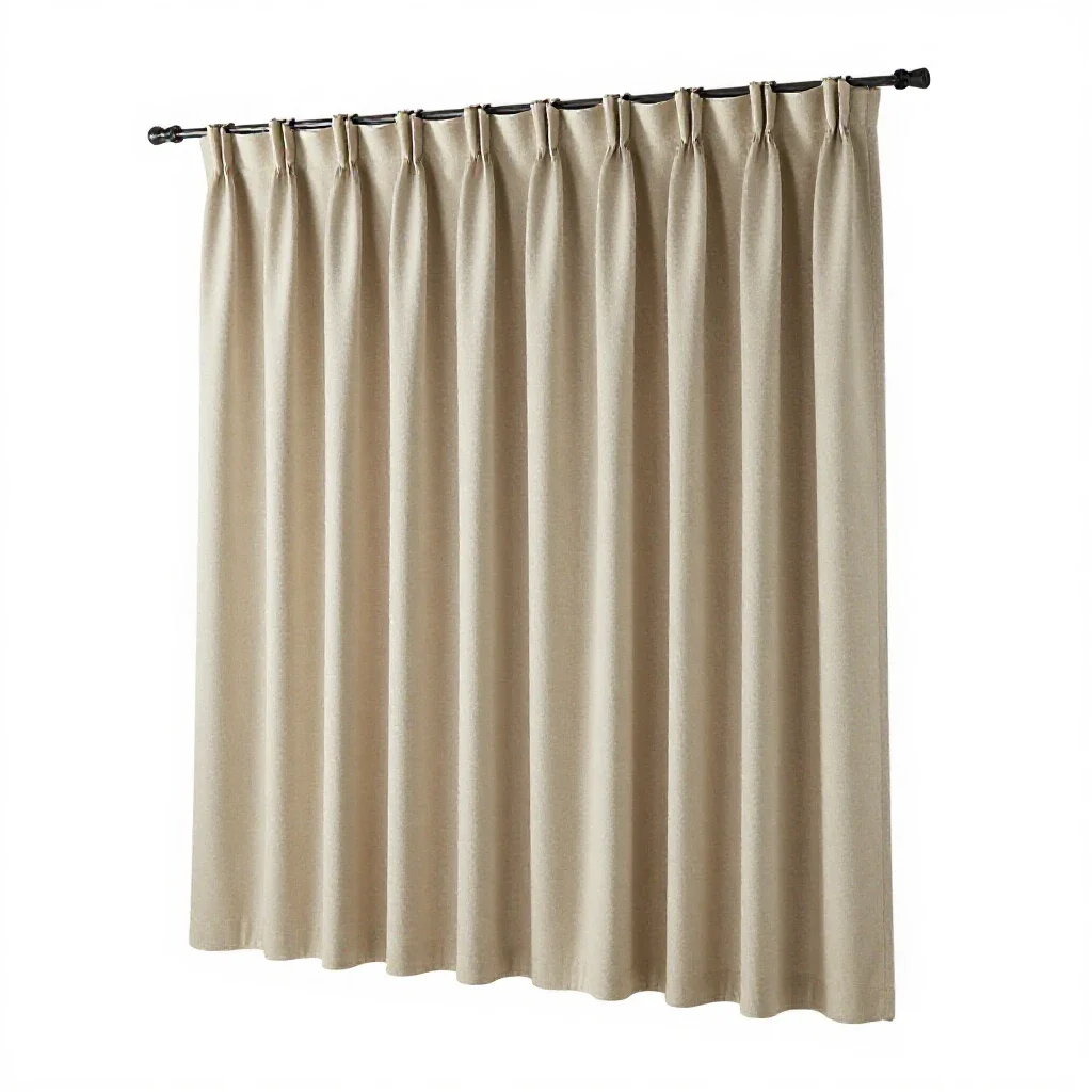 Theater curtain isolated on a white background