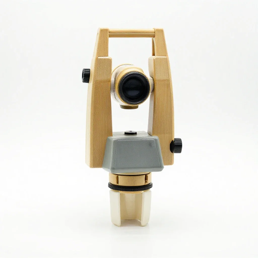 Theodolite isolated on a white background