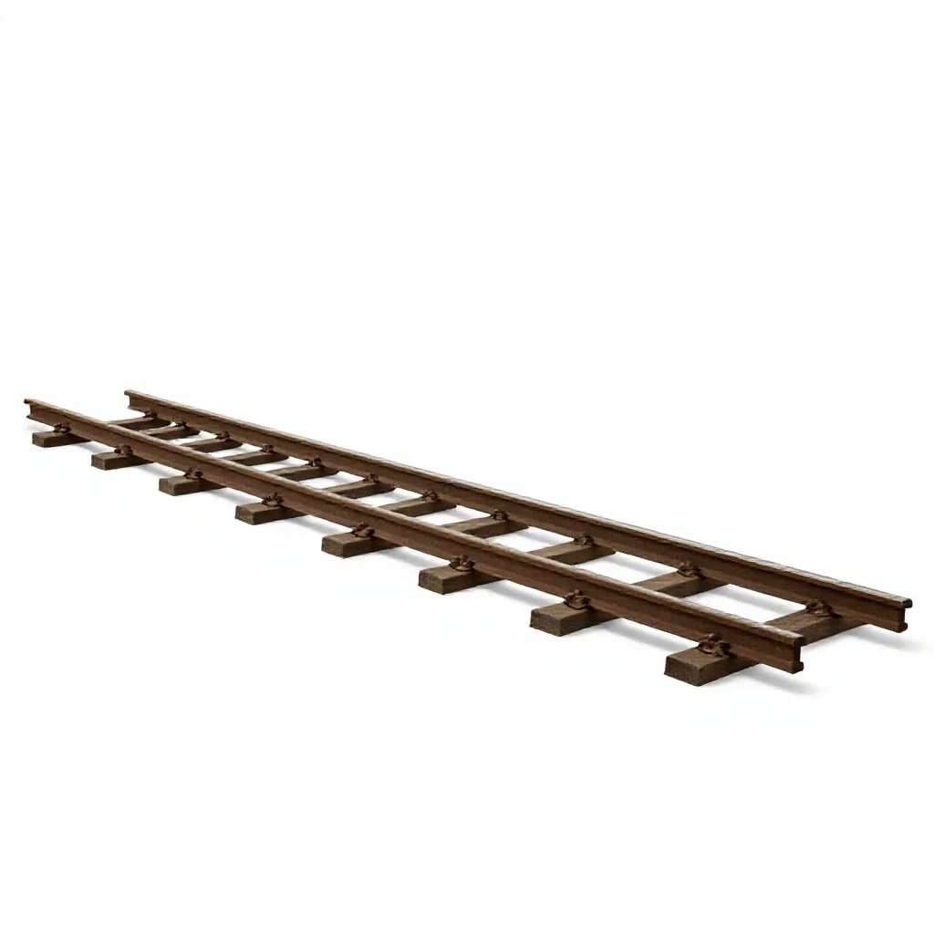 Third rail isolated on a white background