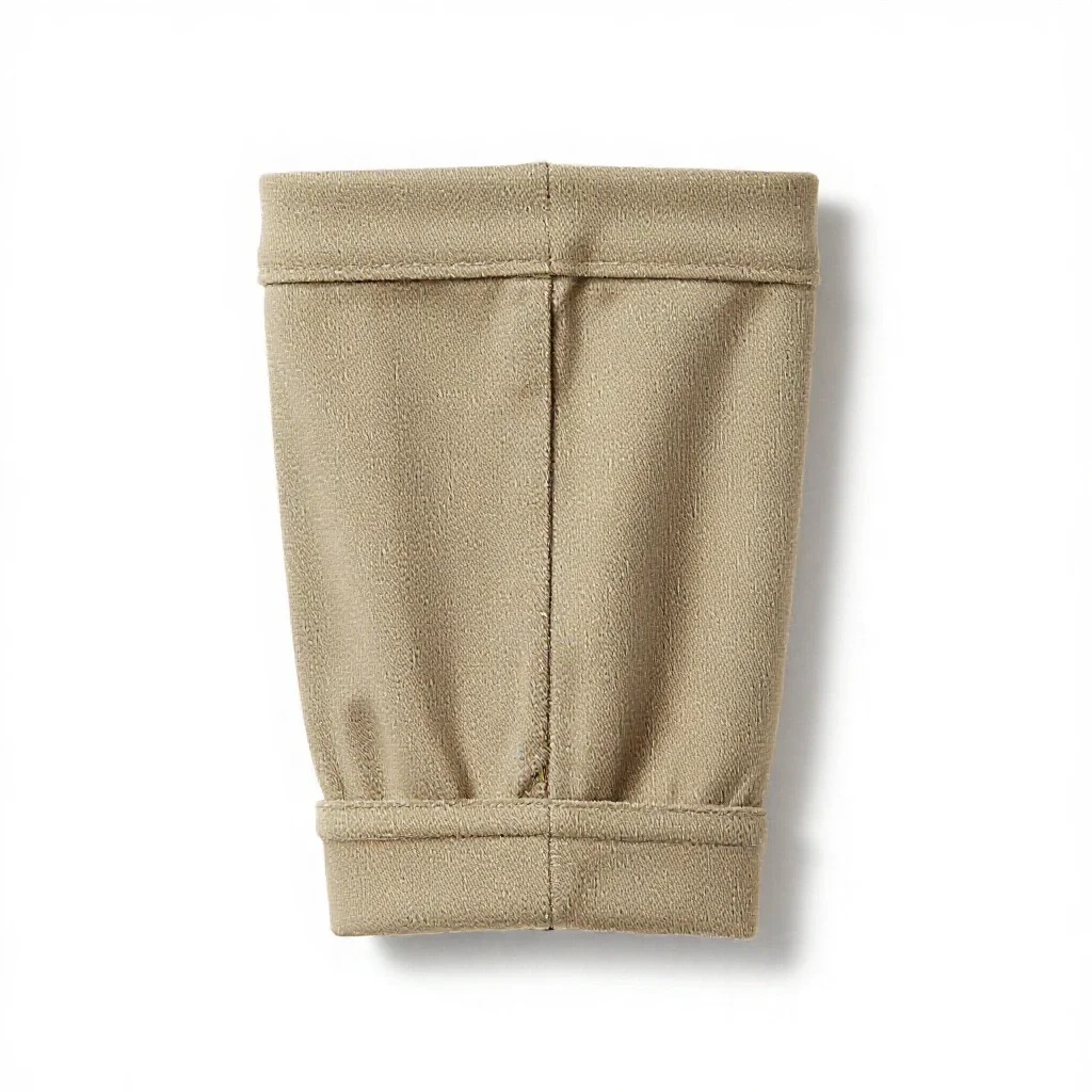 Trouser cuff isolated on a white background