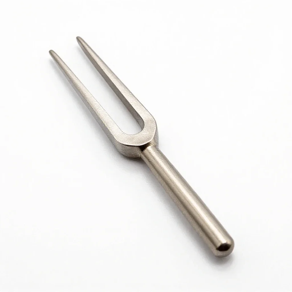 Tuning fork isolated on a white background