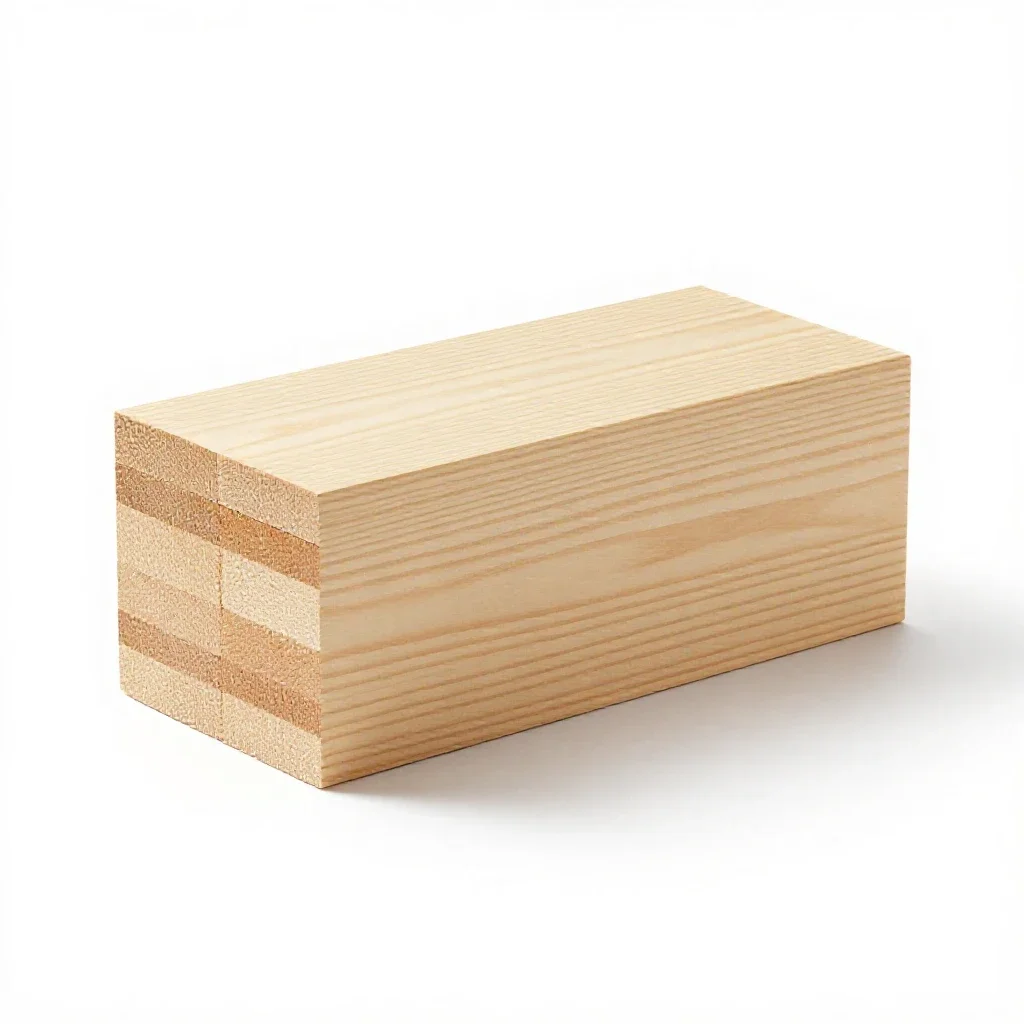 Two-by-four isolated on a white background