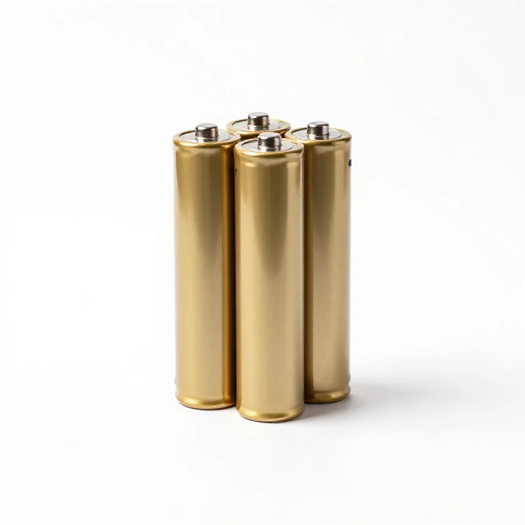 Voltaic battery isolated on a white background