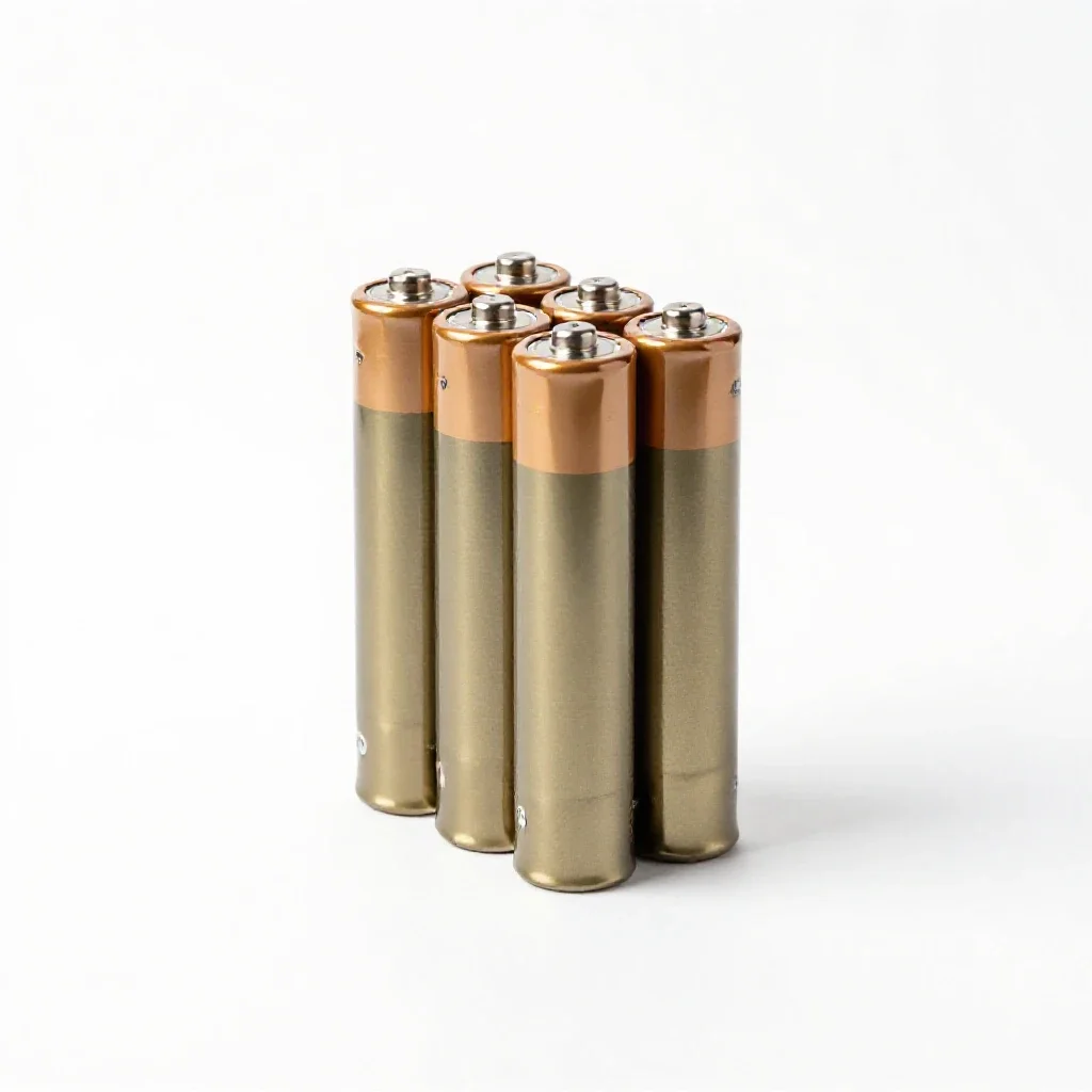 Voltaic pile isolated on a white background