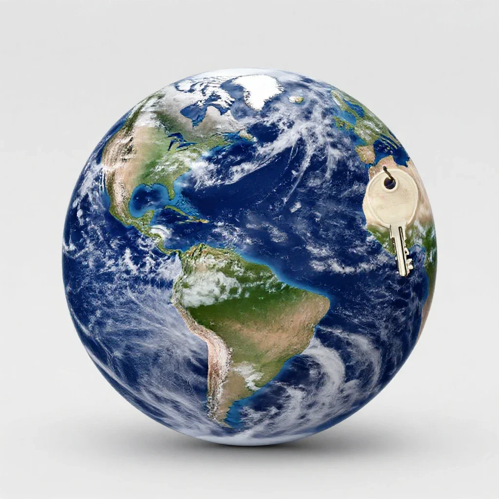 Weather satellite isolated on a white background