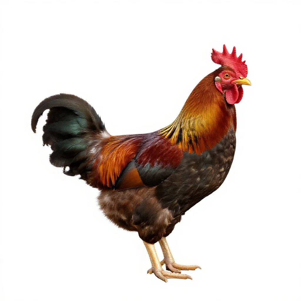Bantam isolated on a white background