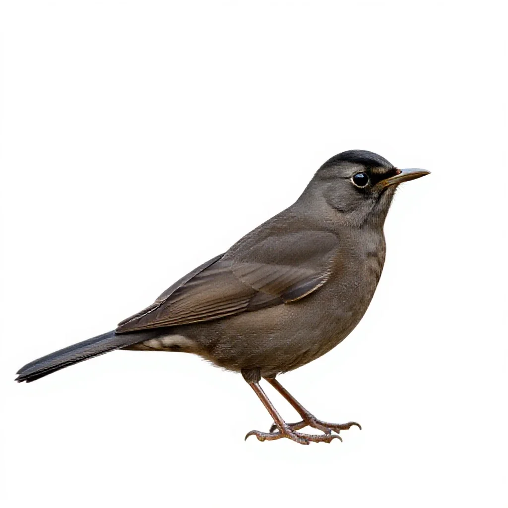 Blackcap isolated on a white background