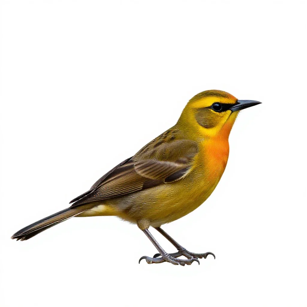 Bowerbird isolated on a white background