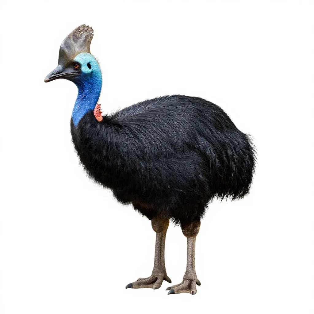 Brush turkey isolated on a white background