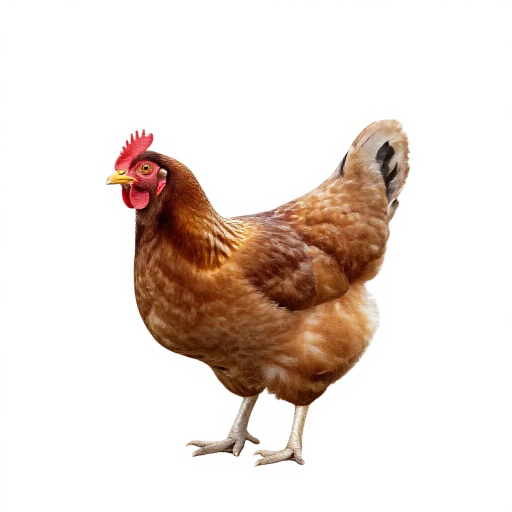 Cackler isolated on a white background