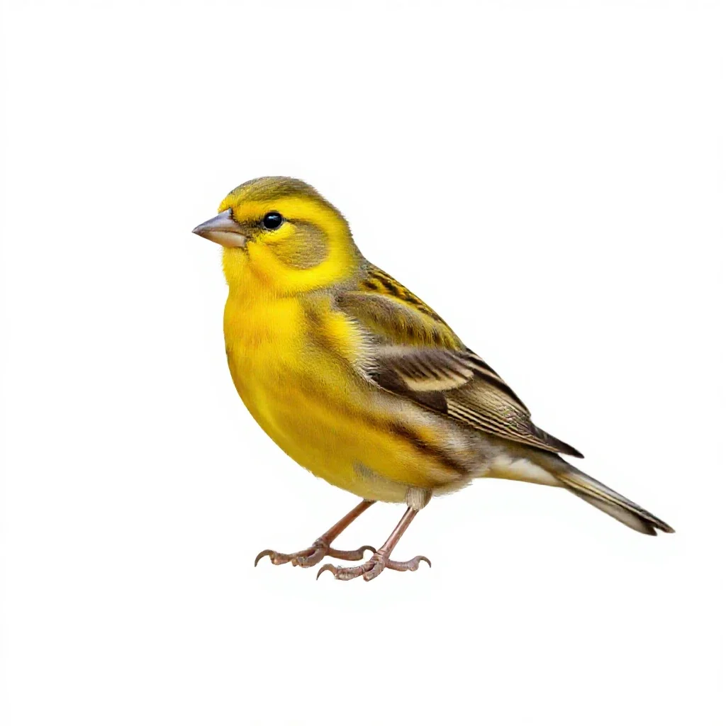 Canary isolated on a white background
