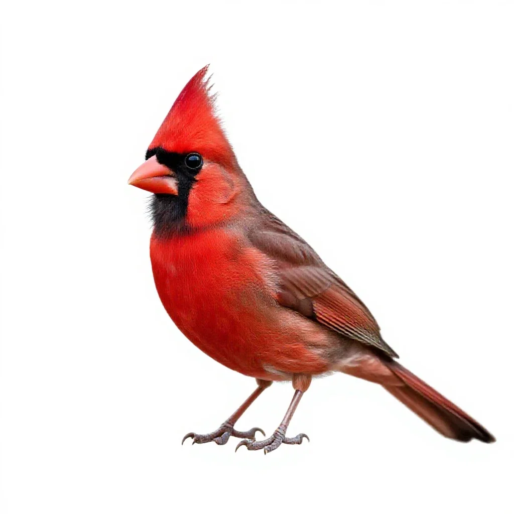 Cardinal isolated on a white background