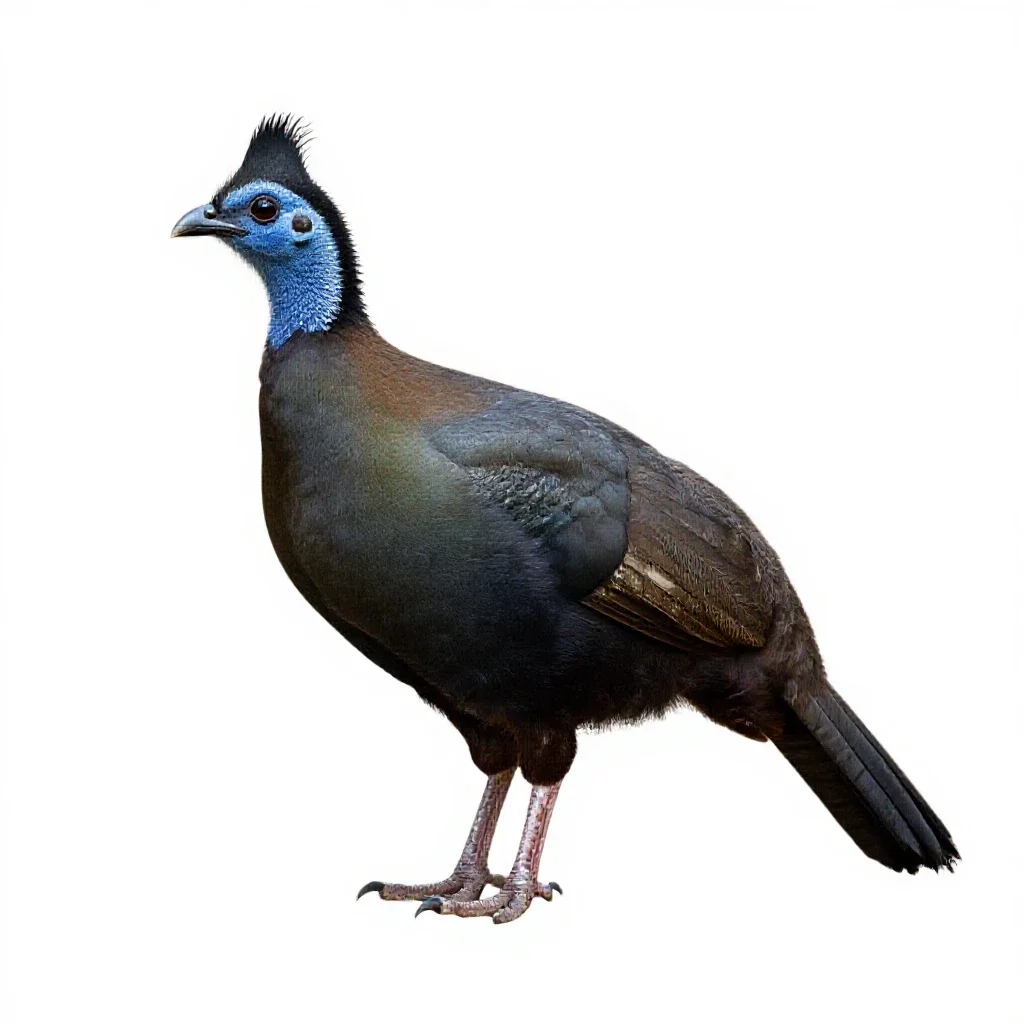 Chachalaca isolated on a white background