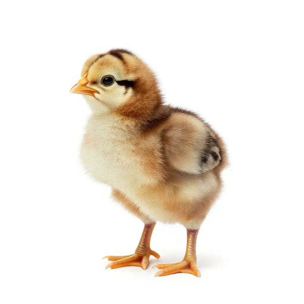 Chick isolated on a white background