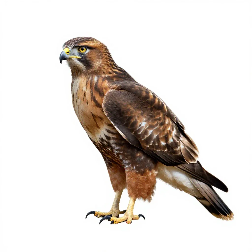 Chicken hawk isolated on a white background