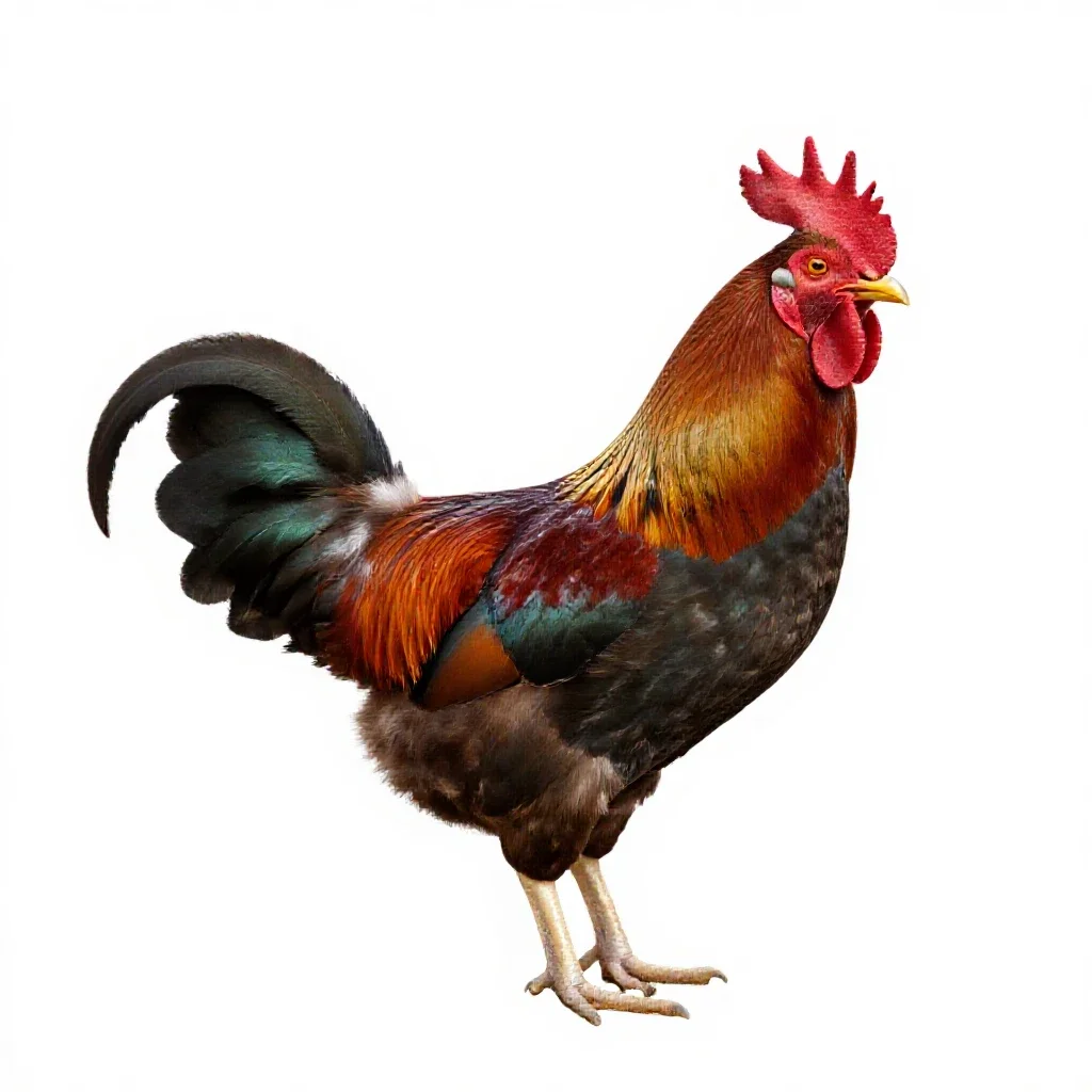 Cock isolated on a white background