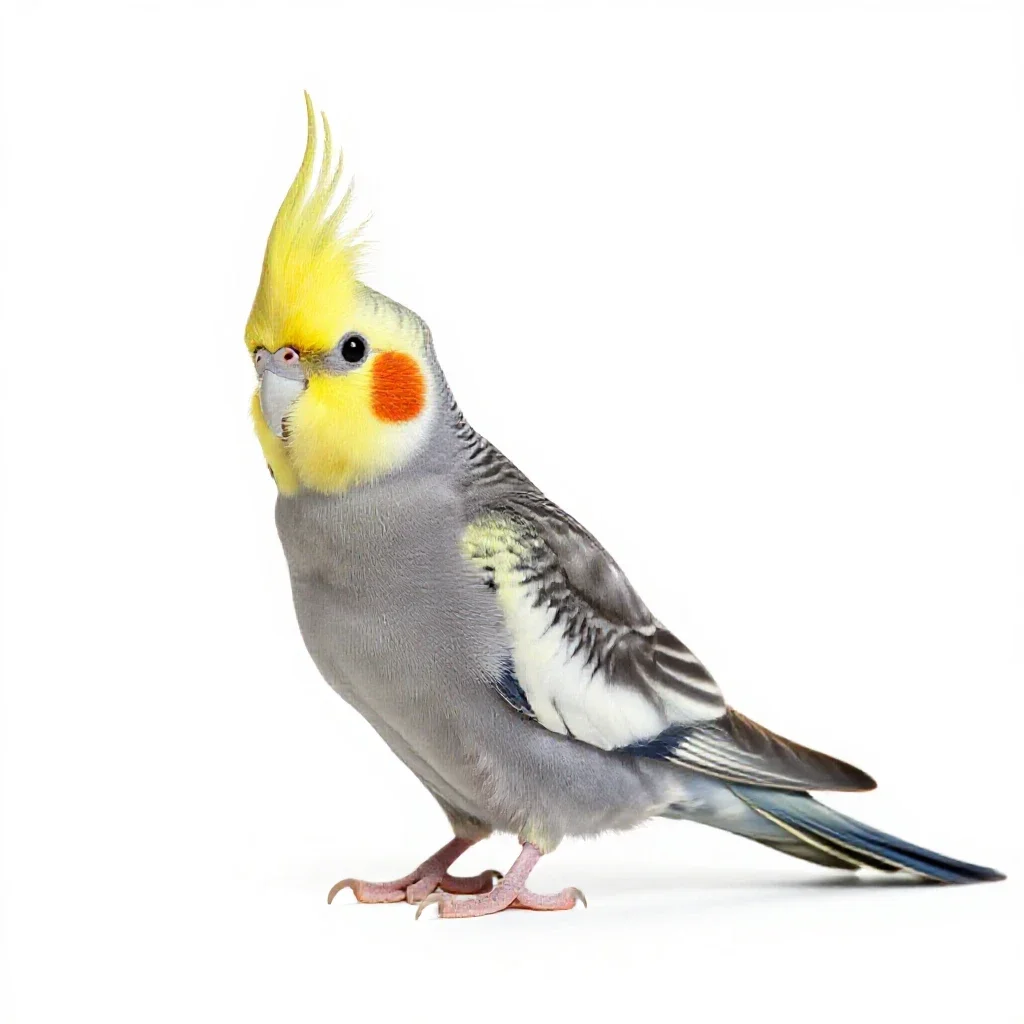 Cockateel isolated on a white background